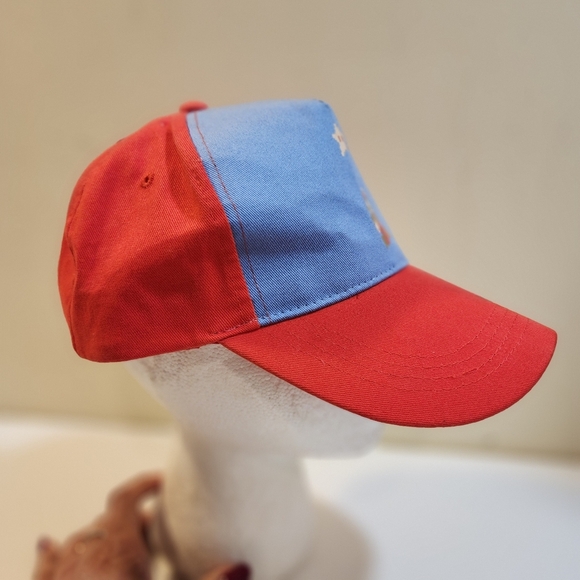 Super Mario Bross Adjustable Red and Blue Cap with Mario Design OS - Picture 5 of 11